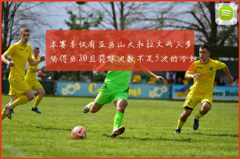 本赛季仅有亚历山大和拉文两人多场得分30且罚球次数不足5次的冷知识